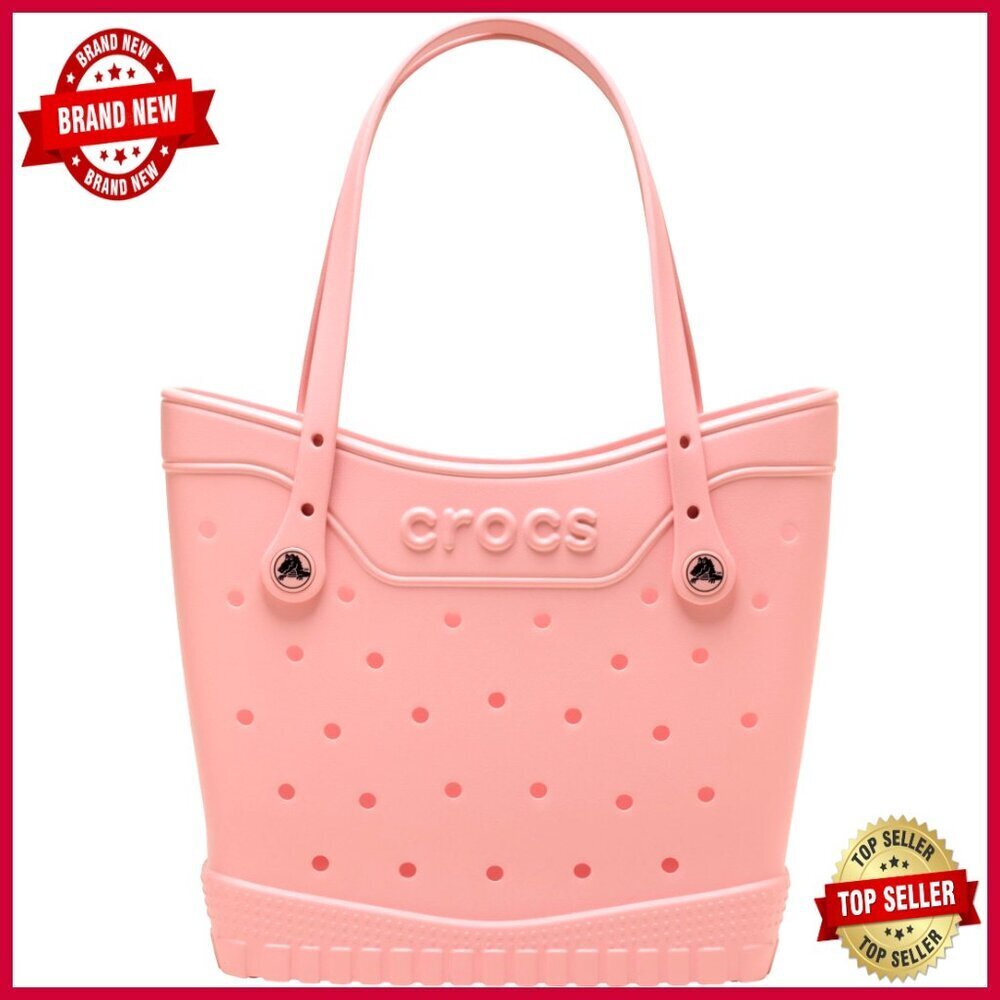 Large EVA Foam Tote Bag with Jibbitz Charms, Carry-On Compatible